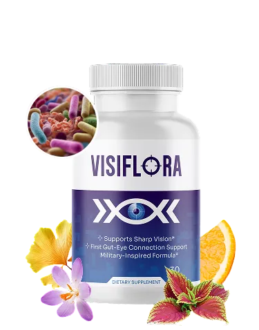 VisiFlora 22-in-1 vision support supplement bottle